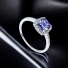 Solitaire Princess Cut Stone Tanzanite Ring