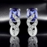 Tanzanite Silver Earrings