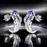 Tanzanite Silver Earrings