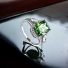Green / Bluish Alexandrite Sterling Silver Ring