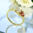 Genuine Sapphire and Fire Mexican Opal Natural 14K Solid Gold Ring