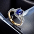 Tanzanite 7 mm x 5 mm .925 Sterling Silver Ring