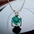 Heart Solitaire Alexandrite Sterling Silver Pendant