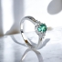 Emerald Sterling Silver Ring
