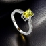 Petite Micropavé Yellow Alexandrite Halo Engagement Ring