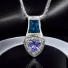 Magical Australian Opal Pendant with Tanzanite