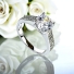 9 mm Bridal  Engagement Silver Ring