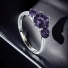 3 Stone Tanzanite Silver Ring