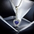 Silver Heart Cut Tanzanite Set Earrings Pendant