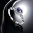Silver Heart Shape Tanzanite Silver Ring