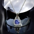 Silver Princess Cut Tanzanite Chocolate Diamond Set Earrings Pendant