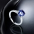 Tanzanite Solitaire Silver Ring