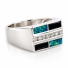 Onyx and Australian Opal Unisex Ring