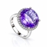 Alexandrite Sterling Silver Huge Ring