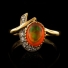 Unique Fire Jelly Opal Ring